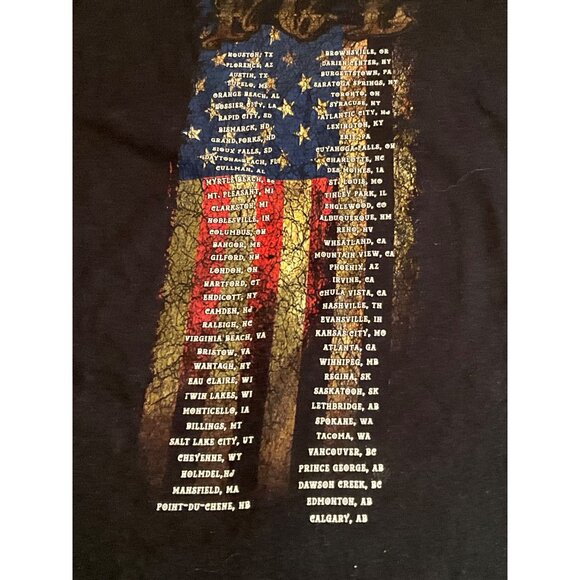 Florida Georgia Line Concert Tee Black‎ Short Sleeve 100% Cotton Mens L - Picture 3 of 6